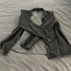 Wild fable black shacket size large